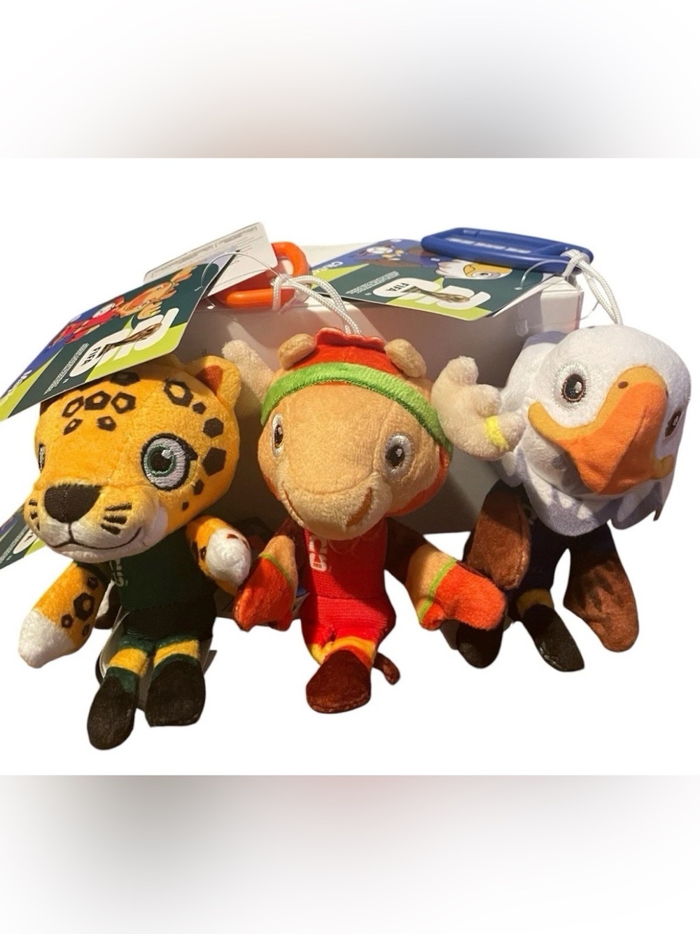 FIFA World Cup 2026 Mascot Plush Set of 3 Zayú, Maple, And Clutch Jazwares NWT